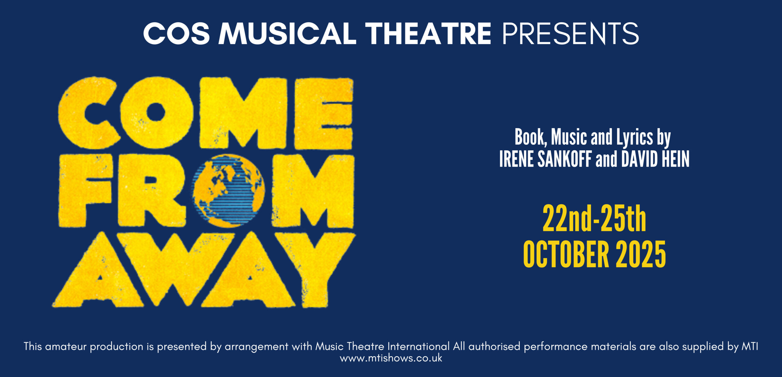 COS Musical Theatre Presents Come From Away